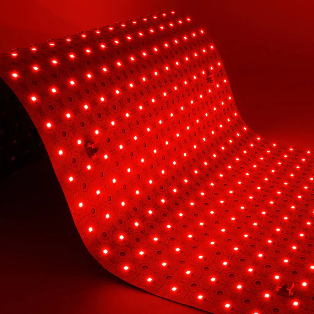 Honeycomb Flexi LED Light Sheet, 32W, 24V, Red