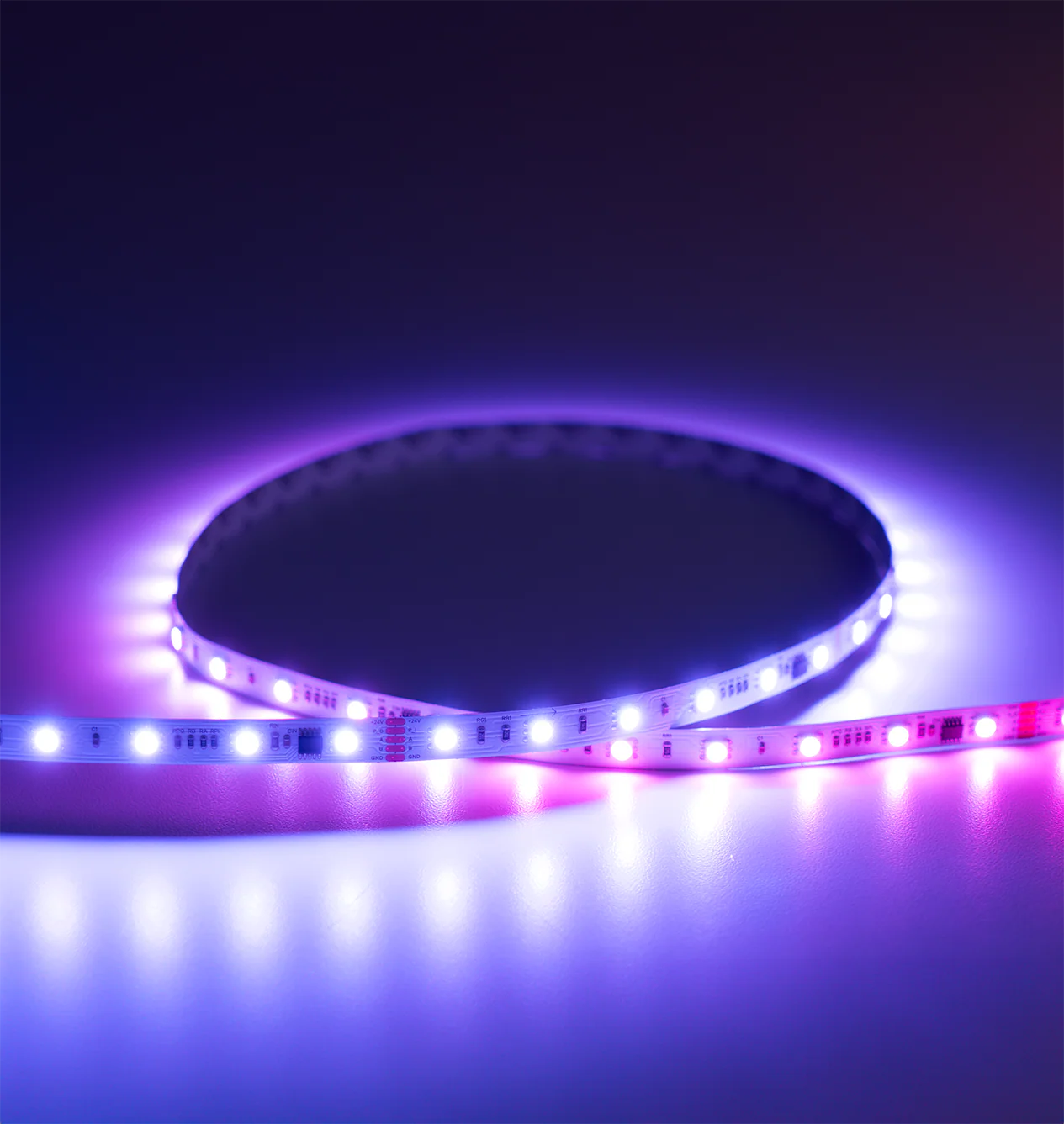 DMX Addressable RGB LED Strip Light - Color-Chasing LED - 24V - IP20