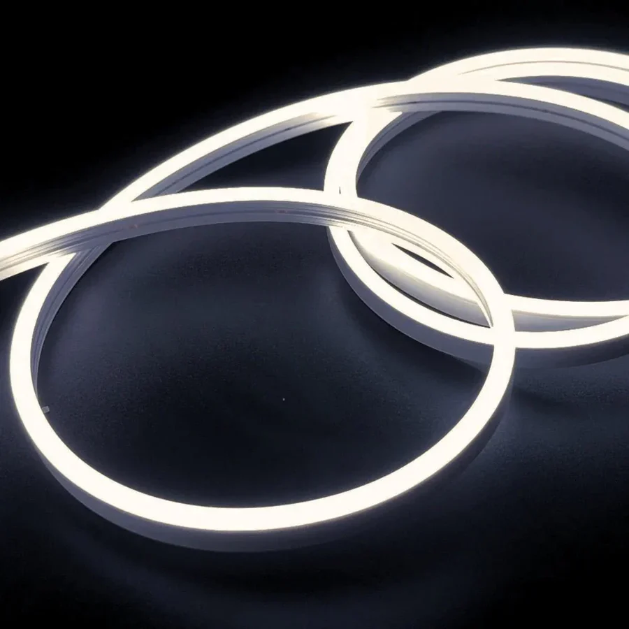 5m Mini Natural White Neon Flex 4000K 12V 6x12mm IP65 Waterproof 1cm Cut