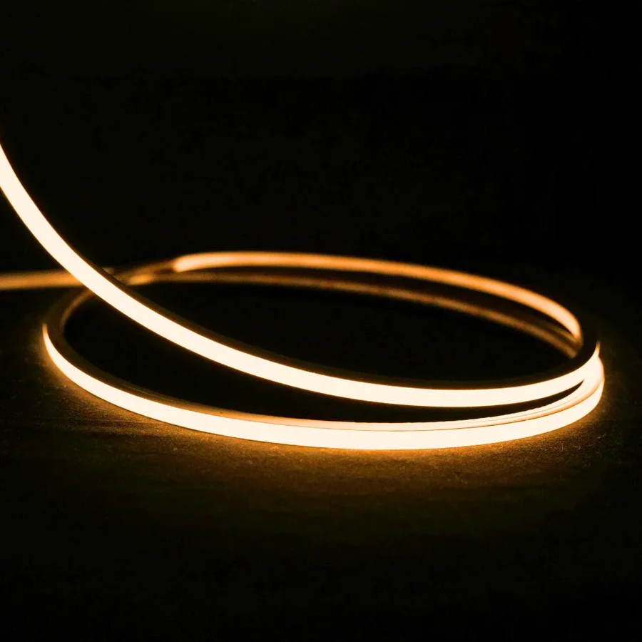 Mini Warm White Neon Flex 2700K 24V Top Bend 4.5x4.5mm IP65 Waterproof 240LEDs/m