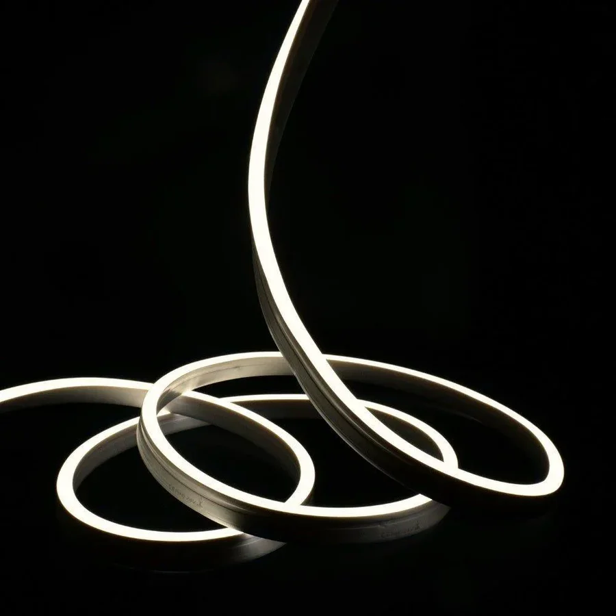 5m Natural White Neon Flex 4000K 24V 10x20mm IP67 Waterproof 12.5cm Cut