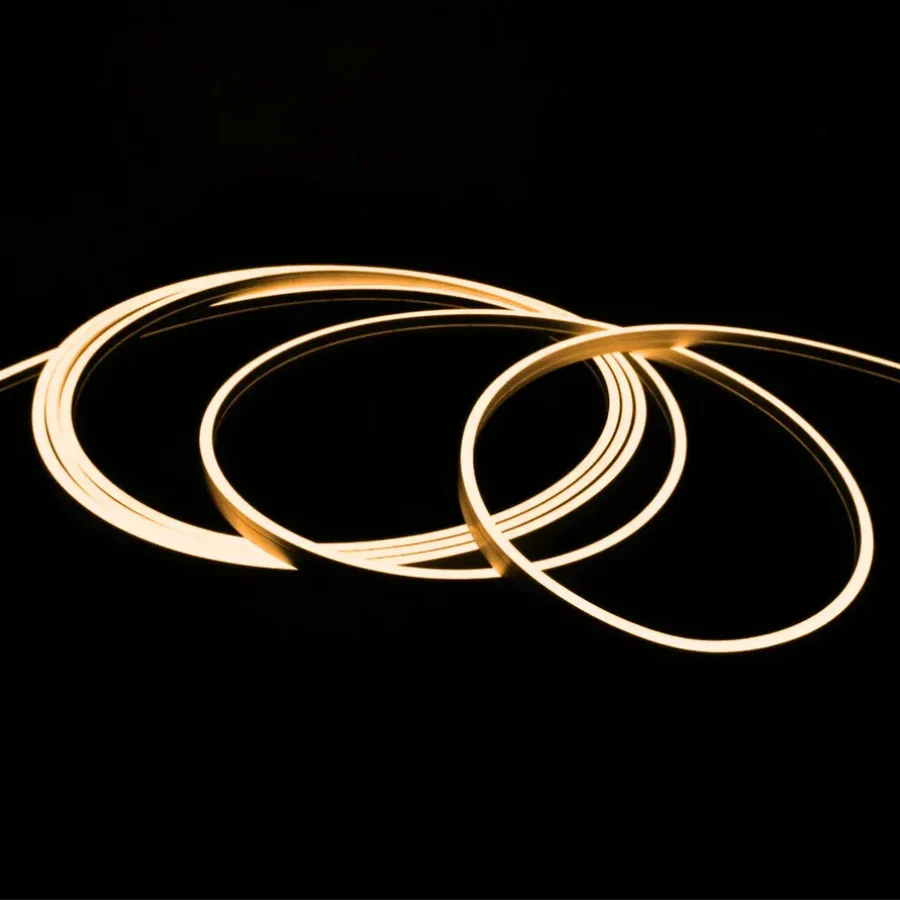 5m Mini Warm White Neon Flex 3000K 24V 4x8mm IP65 Waterproof 168 LEDs/m