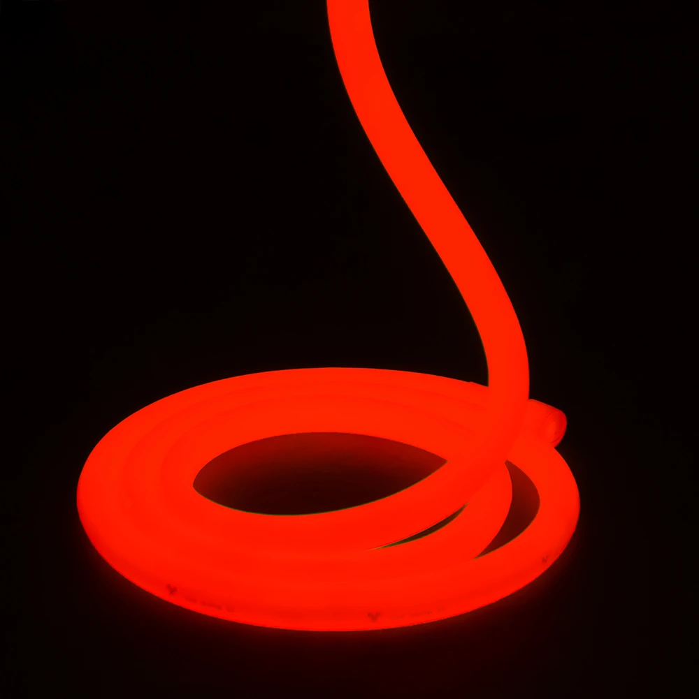 Essential LED Neon Flex , 18mm, Circular 360°, RGB Colour Changing, 12V / 24V, 5 Metre Reel