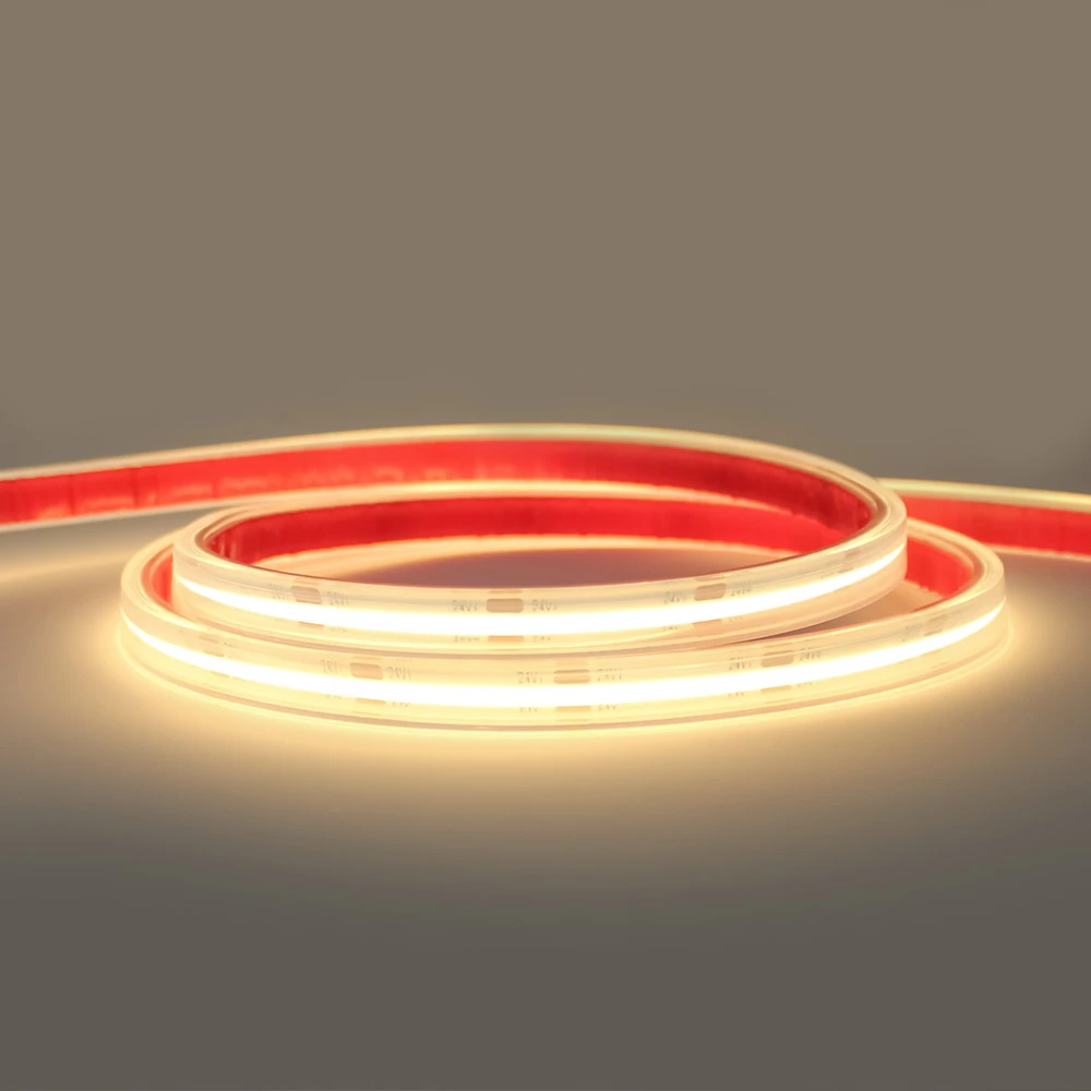 Professional Series COB Continuous LED Tape, 11.2w p/m, 2700K CRI>90, IP67, 5 Metre Reel, 12V / 24V