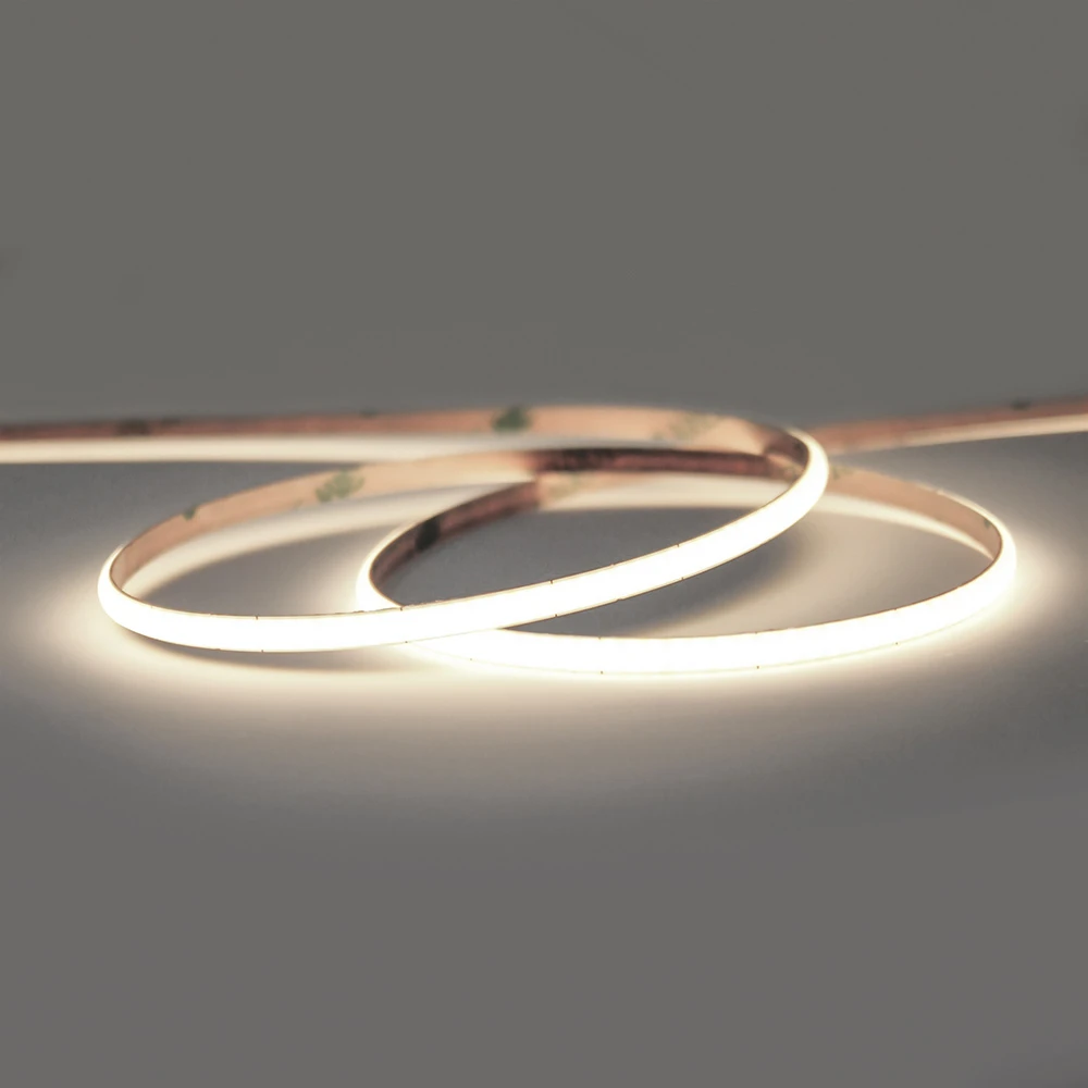 Professional Series Micro Width COB Continuous LED Tape, 10w p/m, 4000K CRI>90, IP20, 24V, 5 Metre Reel
