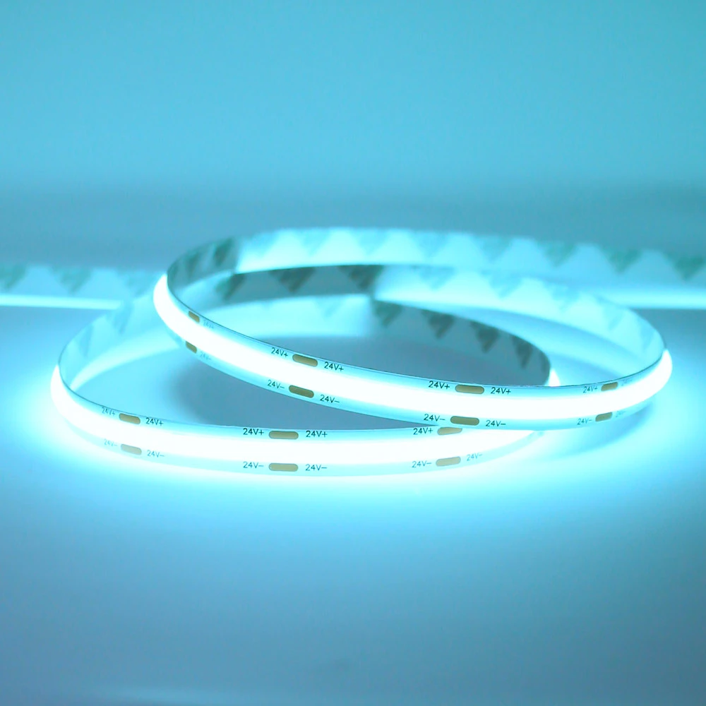 Professional Series COB Continuous LED Tape, 11.2w p/m, Blue, 5 Metre Reel, 12V / 24V