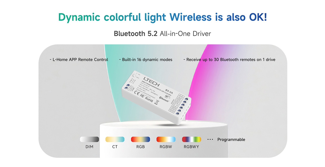 NFC programmable RGBCW Matter LED Controller MA-C5
