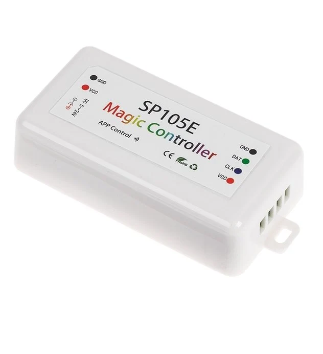 Magic-LED Bluetooth Controller for Digital RGB LED Strip Lights - SP105E