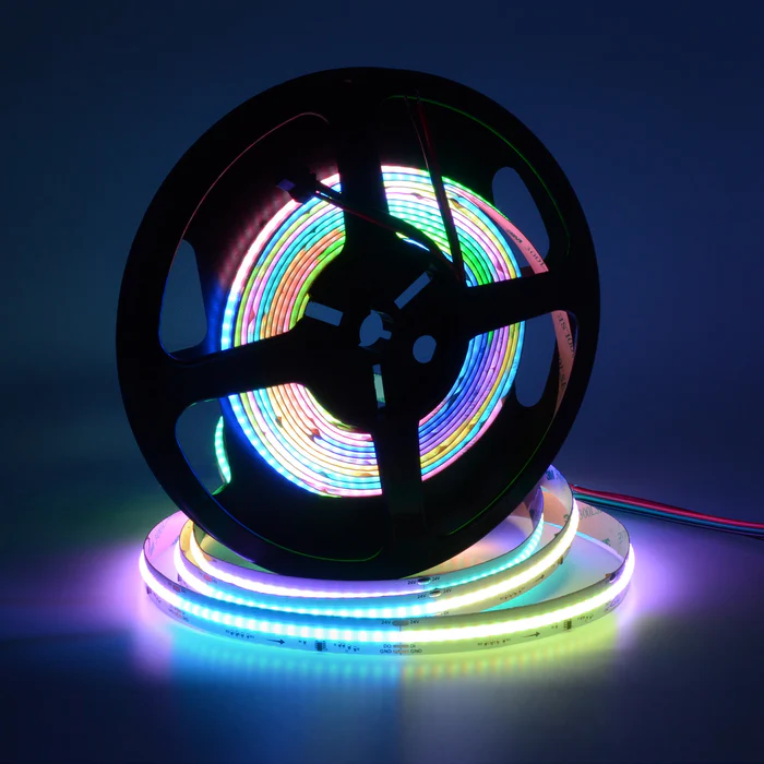 UCS2904 SPI COB RGBWW LED Strip Light 24V – 5M Digital Addressable, IP20