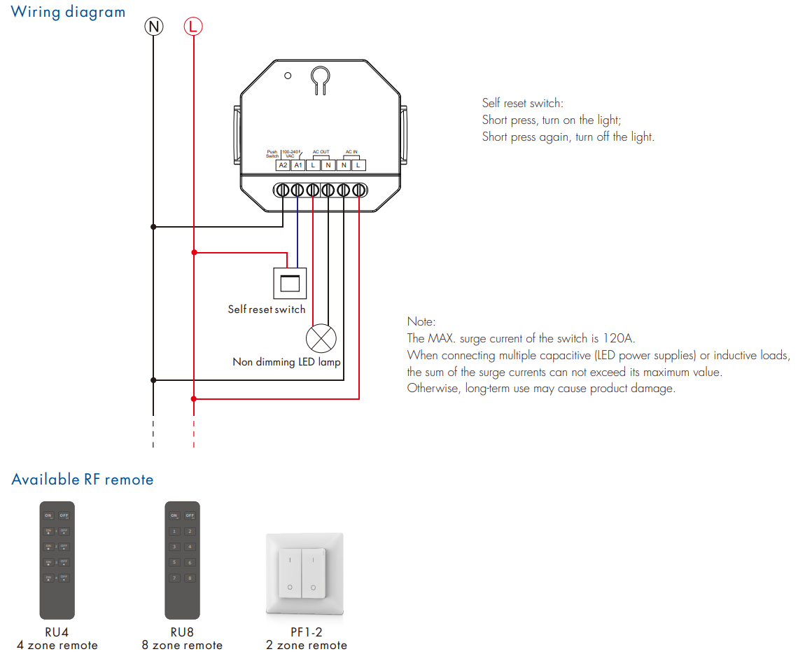 LED Waterproof DMX512 and RDM Decoder - 4 Channel - 5 Amp - 12-36V - Digital Display - DS-WDMX45