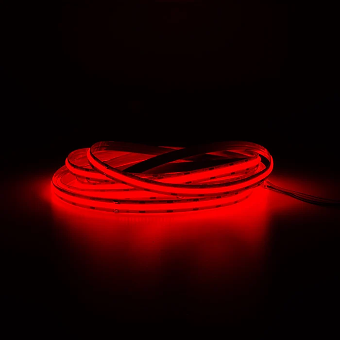 LED COB Strip Light, Seamless, 5M Reel, IP20, 12V, 10mm Wide - Red / Green / Blue / Pink / 3000k / 4000k / 6000k