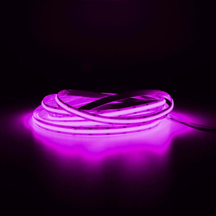5m COB LED Strip Light - Seamless, IP20, 10mm Wide - 24V - Red / Green / Blue / Pink / 3000k / 4000k / 6000k