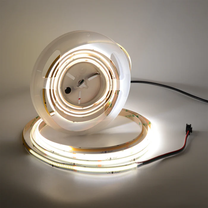 5m White WS2811 COB Flowing Effect LED Strip Light, 24V, IP20 | Dynamic Running Light