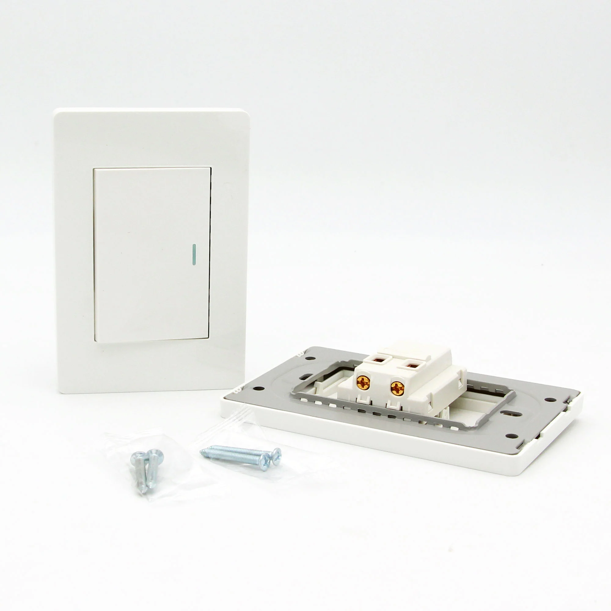 2 Pack US 118*74mm Self-reset Push Switch Panel For KMG-3233 LED Stair Lights