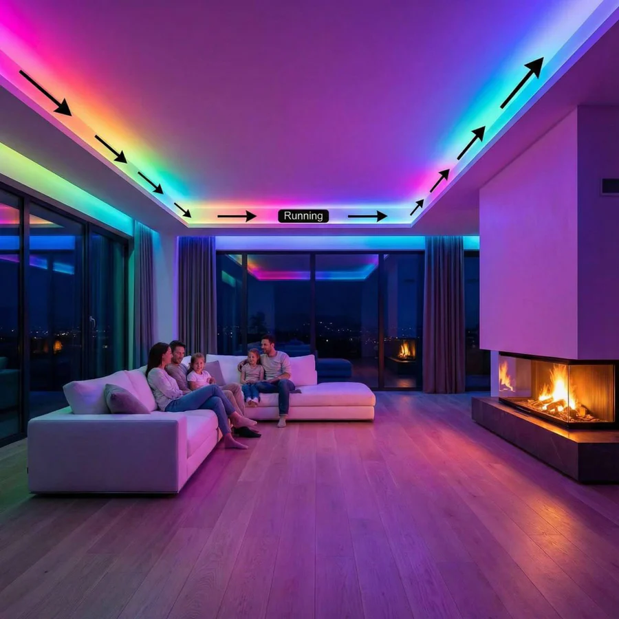 Addressable RGBIC COB LED Strip Light With WLED Controller Kit - 24V