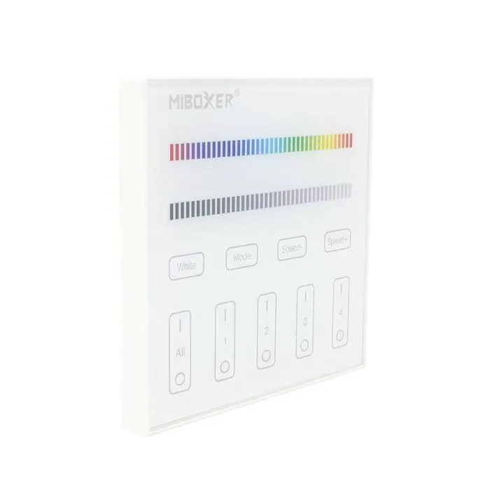 T3 MiBoxer RGBW 4-Zone Wall Panel Controller (Mains)