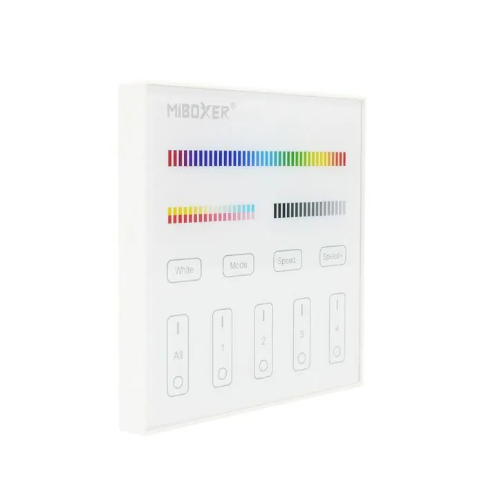 T4 MiBoxer RGB+CCT 4-Zone Wall Panel Controller (Mains)