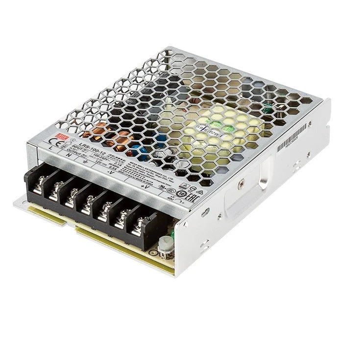 Mean Well 100W LED Switching Power Supply - LRS Series - Enclosed - 12 VDC