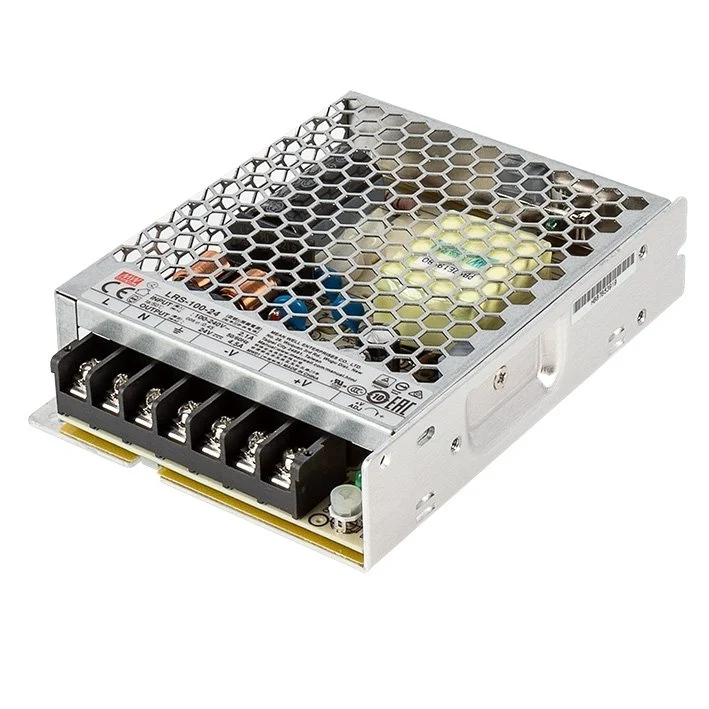 Mean Well 100W LED Switching Power Supply - LRS Series - Enclosed - 24 VDC
