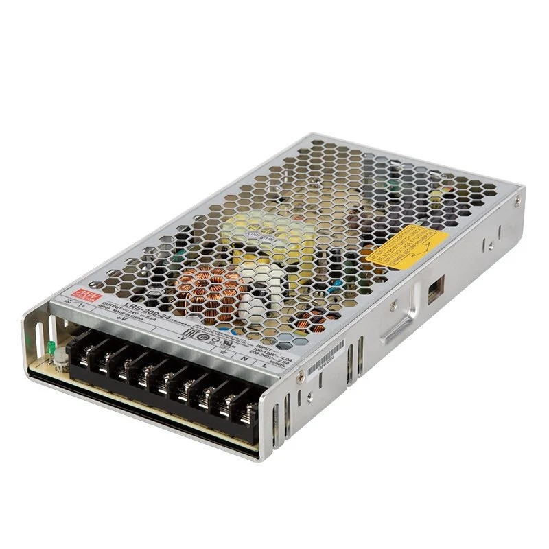 Mean Well 200W LED Switching Power Supply - LRS Series - Enclosed - 24 VDC