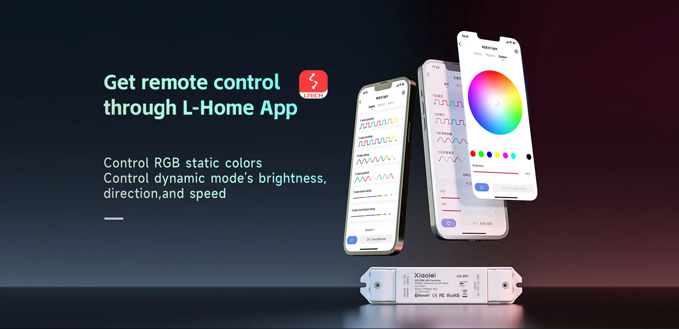 NFC programmable RGBCW Matter LED Controller MA-C5