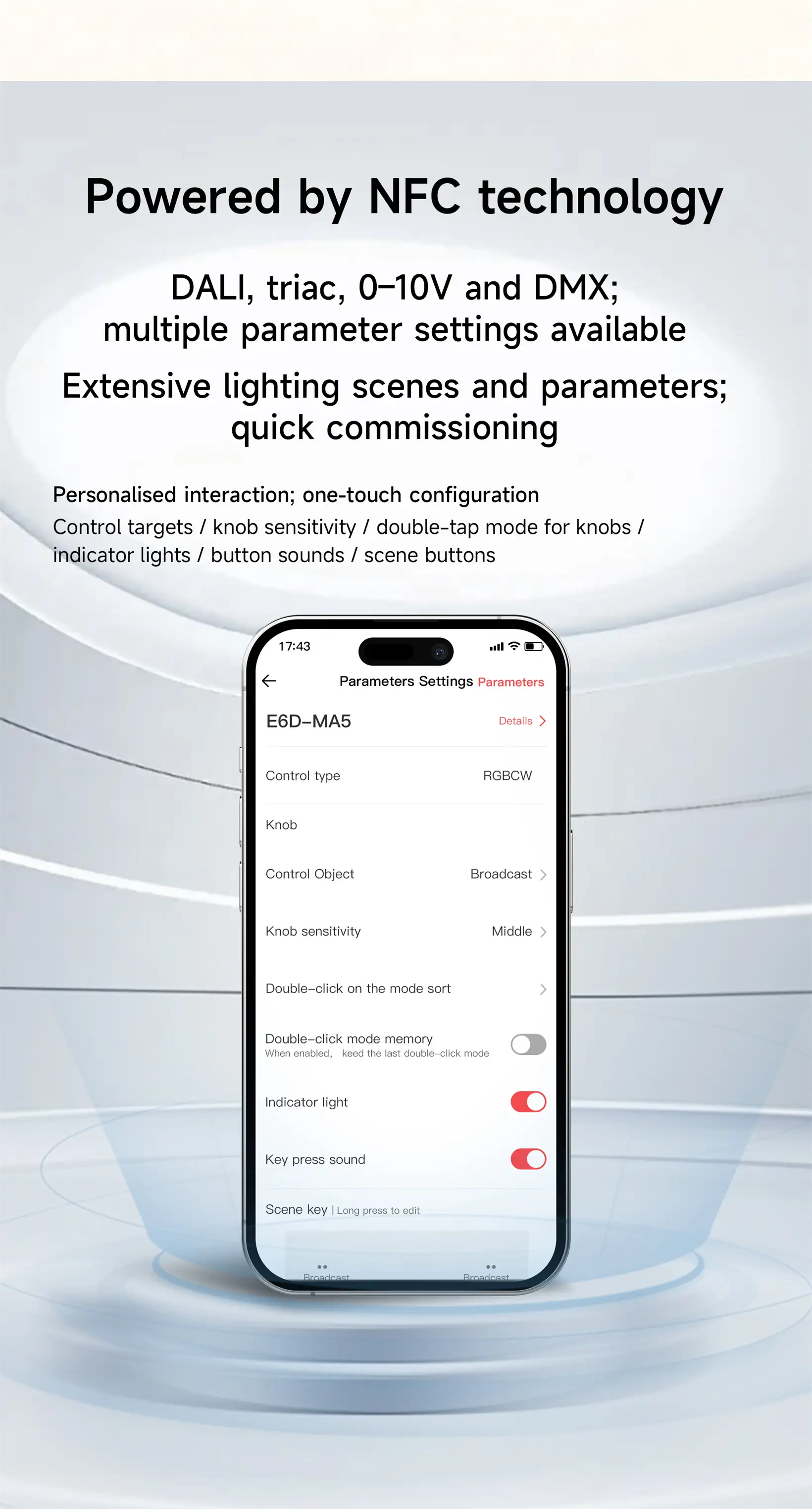 NFC programmable RGBCW Matter LED Controller MA-C5