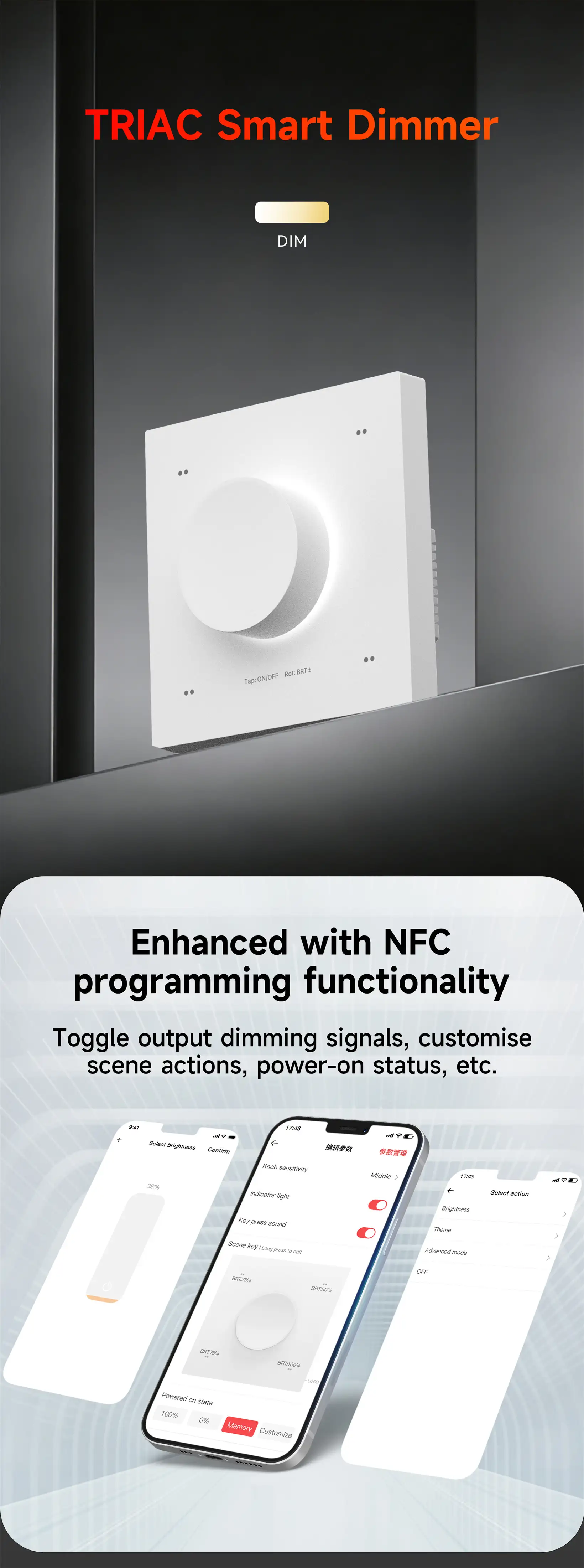 NFC programmable RGBCW Matter LED Controller MA-C5