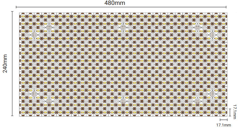 Flexible RGBW LED Backlight Sheet for behind Stone and Glass, 24V (Soft White)