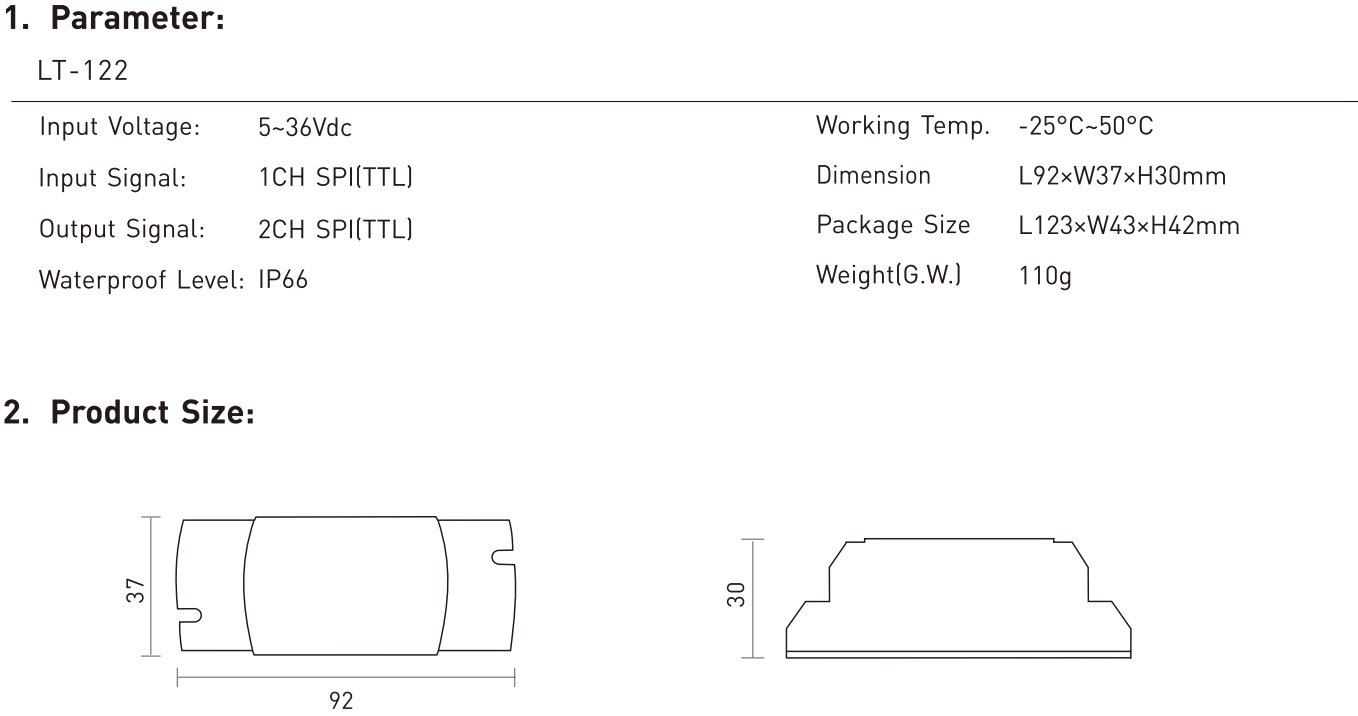 NFC programmable RGBCW Matter LED Controller MA-C5