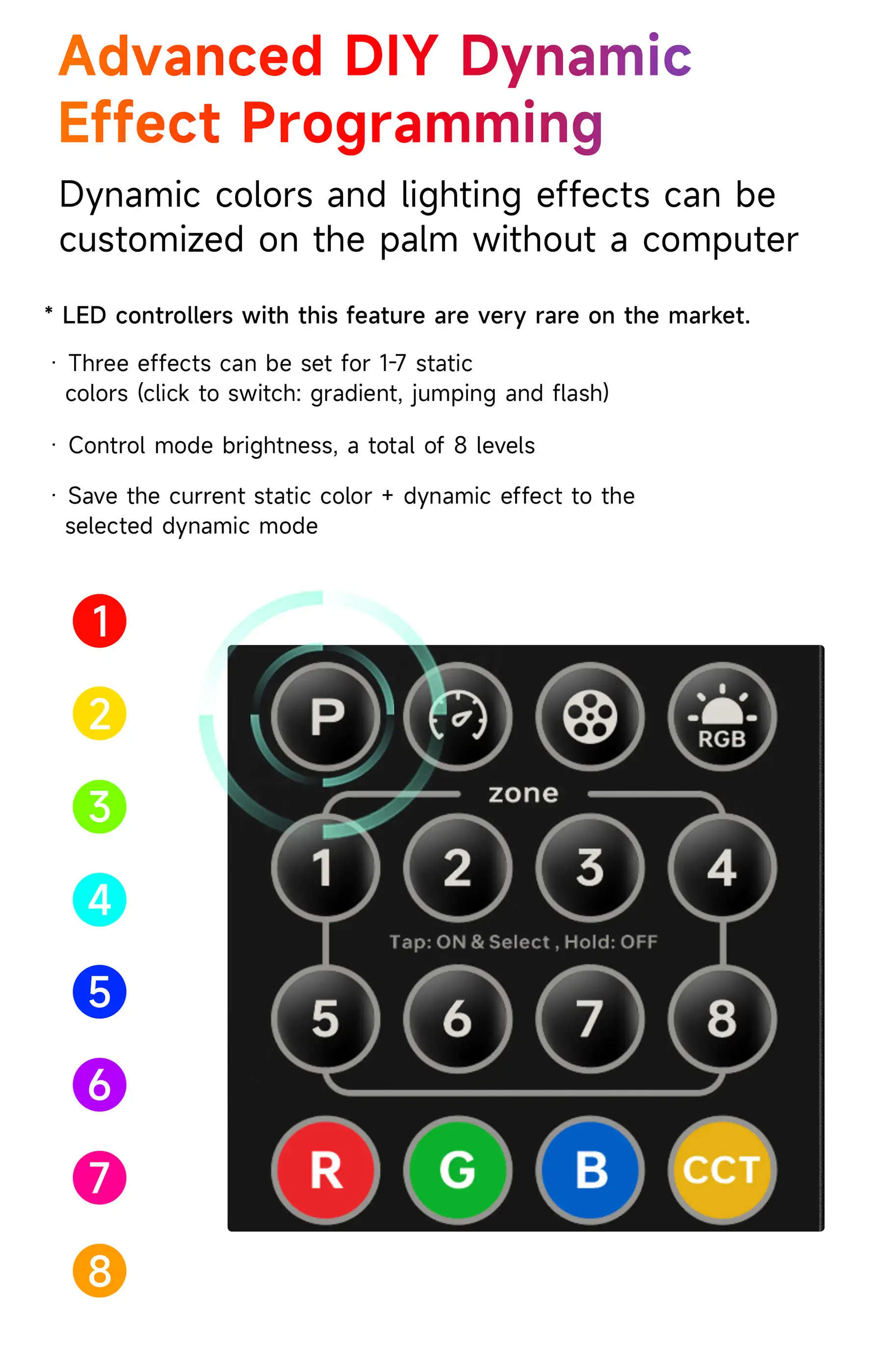 NFC programmable RGBCW Matter LED Controller MA-C5
