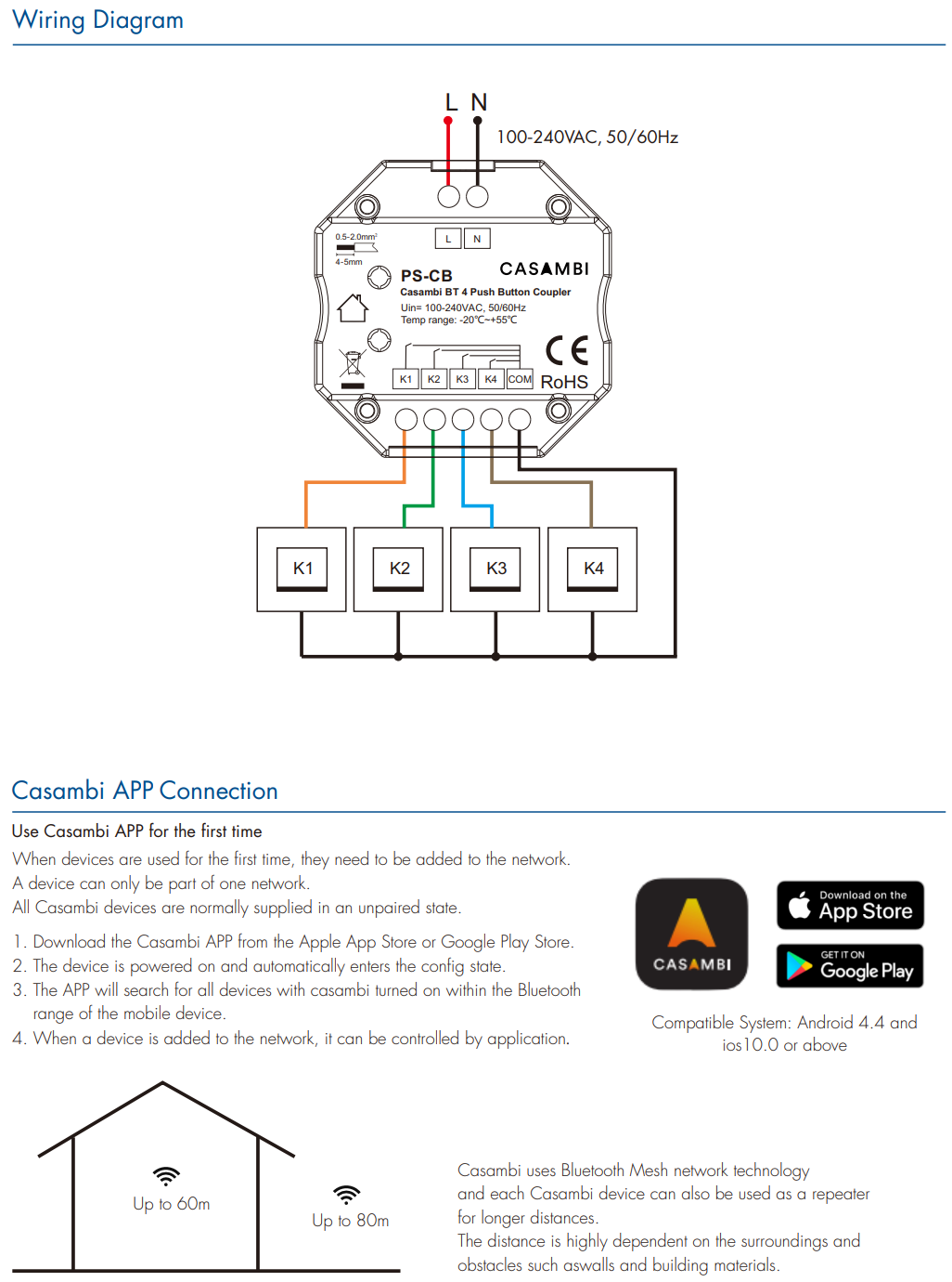 LED Waterproof DMX512 and RDM Decoder - 4 Channel - 5 Amp - 12-36V - Digital Display - DS-WDMX45