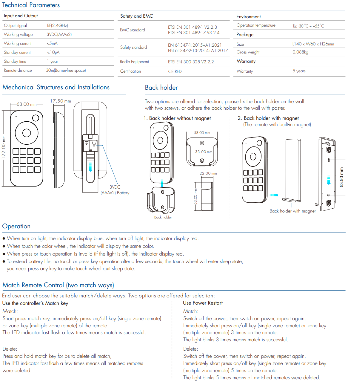 LED Waterproof DMX512 and RDM Decoder - 4 Channel - 5 Amp - 12-36V - Digital Display - DS-WDMX45