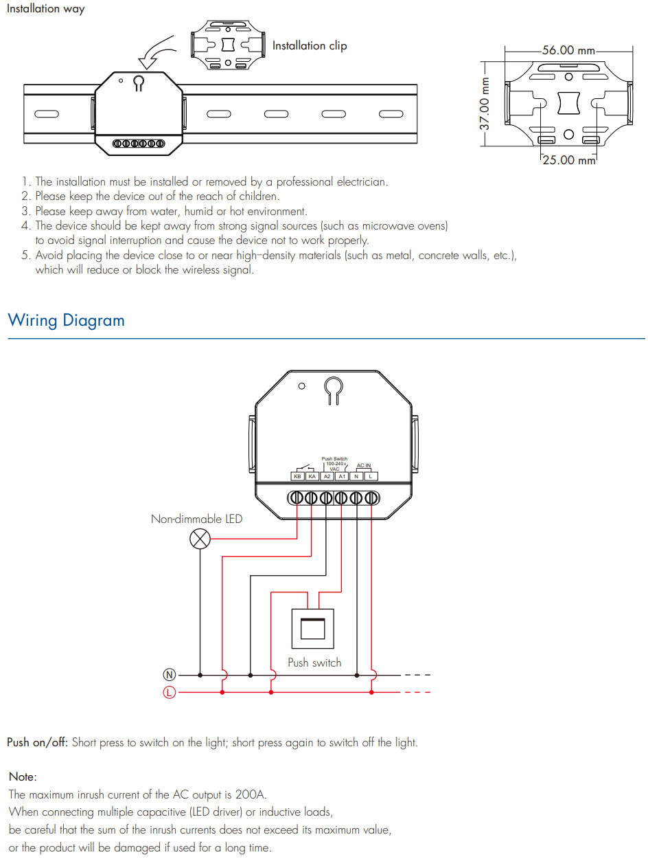 LED Waterproof DMX512 and RDM Decoder - 4 Channel - 5 Amp - 12-36V - Digital Display - DS-WDMX45