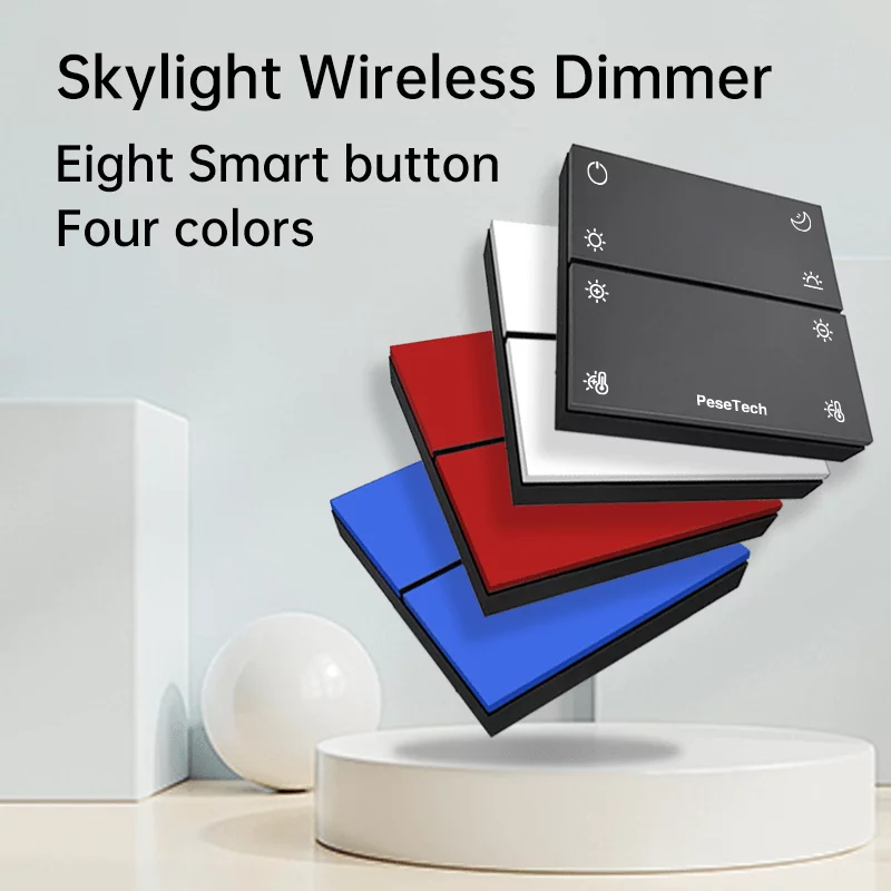 Skylight Wireless Dimmer Eight Smart Button Four Colors